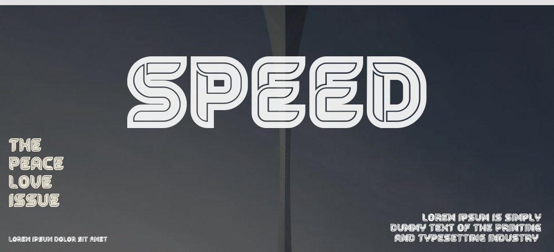 Speed Typeface