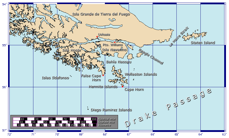 Cape Horn Chile Map