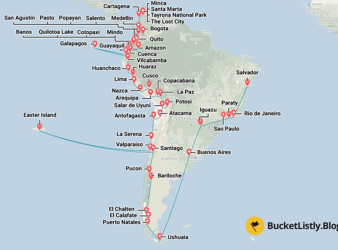 South America Trip Itinerary