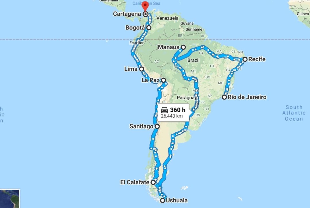 Travelling South